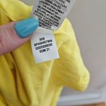 BP  Tube Top Crop Strapless Solid Yellow Casual Summer Plus Vacation Neutral Photo 7