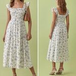 Reformation Noreen Smocked Midi Dress Lula Floral Size S Photo 1