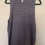Athleta Cloudlight Striped Muscle Tank Whisper Medieval Blue Gray Women’s Medium Photo 0