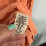 We The Free Free People Open Shoulder Tank Top Size Small Light Orange w/ Linen Photo 2