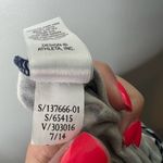 Athleta Tulip Striped Ruched Dress Navy & Cream sleeveless ruched comfort small Photo 8