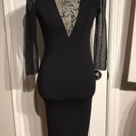 ZARA Knit Sweater Dress Sheer Neck & Sleeve Fit Shift Sheath Whimsgoth Photo 0