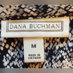 Dana Buchman  Women's Long Sleeve Snake Print Button Front Blouse Size medium Photo 5