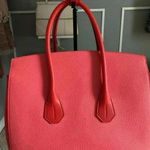 Bally Sommet Satchel Top Handle Medium Size Handbag In Beautiful Orange/pink. Pink Photo 6