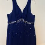 SheIn  Elegant Royal Blue Dress with Pearl Embellishments Photo 1