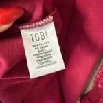 Tobi  sz M red Crimson‎ lace cut out long sleeve mini dress Photo 3