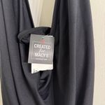 Bar III Women's Draped Cowl Neck Halter Neck Swim Dress Black Size Small New Photo 4