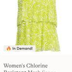 Lands' End Lands’ End Chlorine Resistant Mesh Scoop Neck Tiered Tankini Top Photo 3