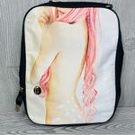 Unique backpack of a women / feminine pink hair bag , purse White Photo 2