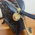 Draper James ‎ RSVP Quilted Crossbody Purse Bag Navy Blue With Gold Hardware Photo 7