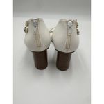 London Fog  Collection Valonia Womens White Block Heels Size 10 Photo 5