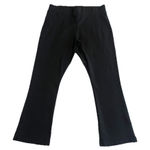 American Giant Cropped Leggings Womens Size 14 Black Curvy Yoga Pants Stretch Photo 0