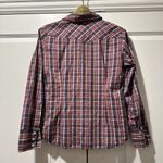 Lucky Brand Shirt Womens Small Gray Pink Orange Long Sleeve Button Up Outdoor Photo 6