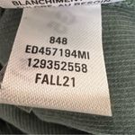 Open Edit  Green Henley Bodysuit | Size Large | Long Sleeve Organic Cotton Blend Photo 5