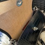 Coach Wavy Dinky Bag Crossbody Black Croc Embossed Coachtopia Leather Purse NWT Photo 13