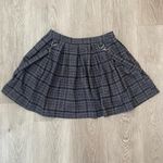 Hot Topic Grey and black  plaid skirt with suspenders size small vintage‎ Photo 2