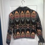 Vintage 90s Crazy Cowgirl Tapestry Jacket Multicolor Western Blazer W1240 Black Size M Photo 4