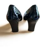 Nordstrom Vintage  croc embossed Black  Heels Photo 3
