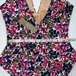 J.Crew Tie-Shoulder One-Piece Swimsuit in Watermark Floral Print Size 2 Photo 4