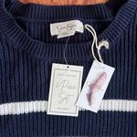 Jessica Simpson Navy Striped Knit Shorts Set by  NWT Photo 3