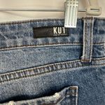 Kut From The Kloth  Gidget High Rise Denim Shorts Frayed Hem Button Fly Women‎ 8 Photo 5