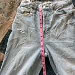 PacSun  Dad Jeans Straight Light Wash High Rise Distressed Women’s 24 Button Fly Photo 11