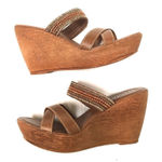 Italian Shoemakers  embellished strappy wedges 9 Photo 0