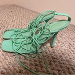 Schutz NWT Heyde Gladiator Ankle Wrap Square Toe Heel Sandals- Size 11 Photo 5