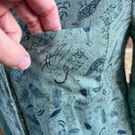 Holding Horses Anthropologie Arabel Ruffle Hem Animal Print Shirt Size 0 Photo 4