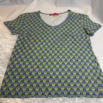 Antoine Et Lili Womens RARE Top UK 2 Green Viscose Elastane Basic European Tee # Photo 2