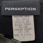 Y2K Vintage Perseption Black Bolero Cropped Tie Front Rhinestone Womens sz M Size M Photo 2