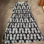 Croft & Barrow  Black Pineapple Print Sleeveless Dress SIZE 3X – Summer Casual Photo 0