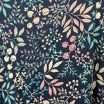 LL Bean Blue Floral Short Sleeve‎ Summer Knit Midi Dress Size 2X Photo 5