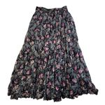 Y2K Style M Medium Skirt Maxi Boho Peasant Whimsy Fairy Layered Cottagecore Black Photo 0