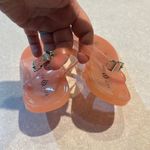 Katy Perry  Pink Jelly T Strap Floral Embellished Sandals Photo 3