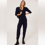 Central Park West Navy Blue Holmes Knit Jumpsuit XS Photo 2