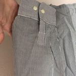 Get lucky button up striped long sleeve shirt with pandas embroidered large Black Photo 5