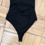 Material Girl Black ribbed bodysuit- high neck Photo 5