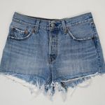 Levi's Levi’s 501 High Waisted Original Denim Shorts - Light Wash Blue Photo 0