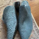 Antelope  Shoes Heels Slip On Pumps Women Size 8 Blue Tweed Western Fashion Photo 2