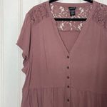 Torrid Emma Babydoll Crepe With Lace Trim Top 499 Photo 1