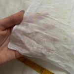 White pastel sheer butterfly print bandana 0812 Photo 1