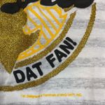 Vintage New Orleans Saints Striped Graphic Tee Gold Size XL Photo 5