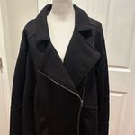 Torrid  Women's Black Knit Moto Jacket Size 6 Full Zip Short Motorcycle Style Photo 3