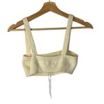We Wore What X Danielle Bernstein Ivory Sweater Pull On Bra XS Photo 2