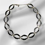 Black & Gold Vintage Reversible Necklace Photo 0