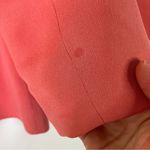 Talbots  | 100% Silk Watermelon Coral Skirt Suit Button Front Vintage 8 Photo 5