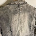Marithe Francois Girbaud 90's Vintage Grey and Red Denim Jacket XL rare Gray Photo 6