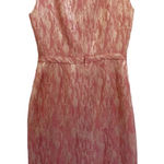 Alex Marie  pink mauve marbeled shiny dress‎ Photo 0