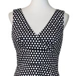 Spense Black White Polka Dot V Photo 4
